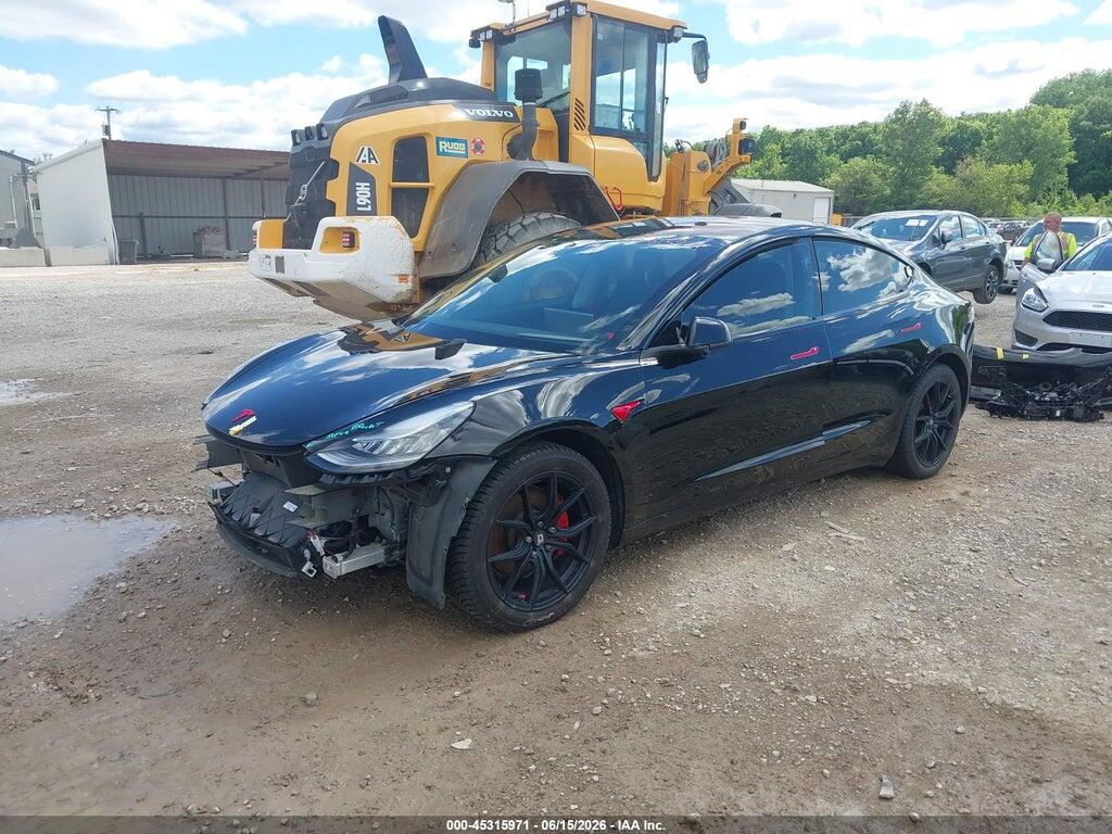 5YJ3E1EA8JF122873 2018 TESLA MODEL 3 photo no. 2
