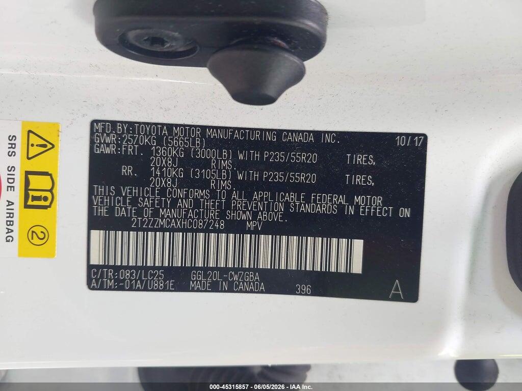 2T2ZZMCAXHC087248 2017 LEXUS RX 350 photo no. 9