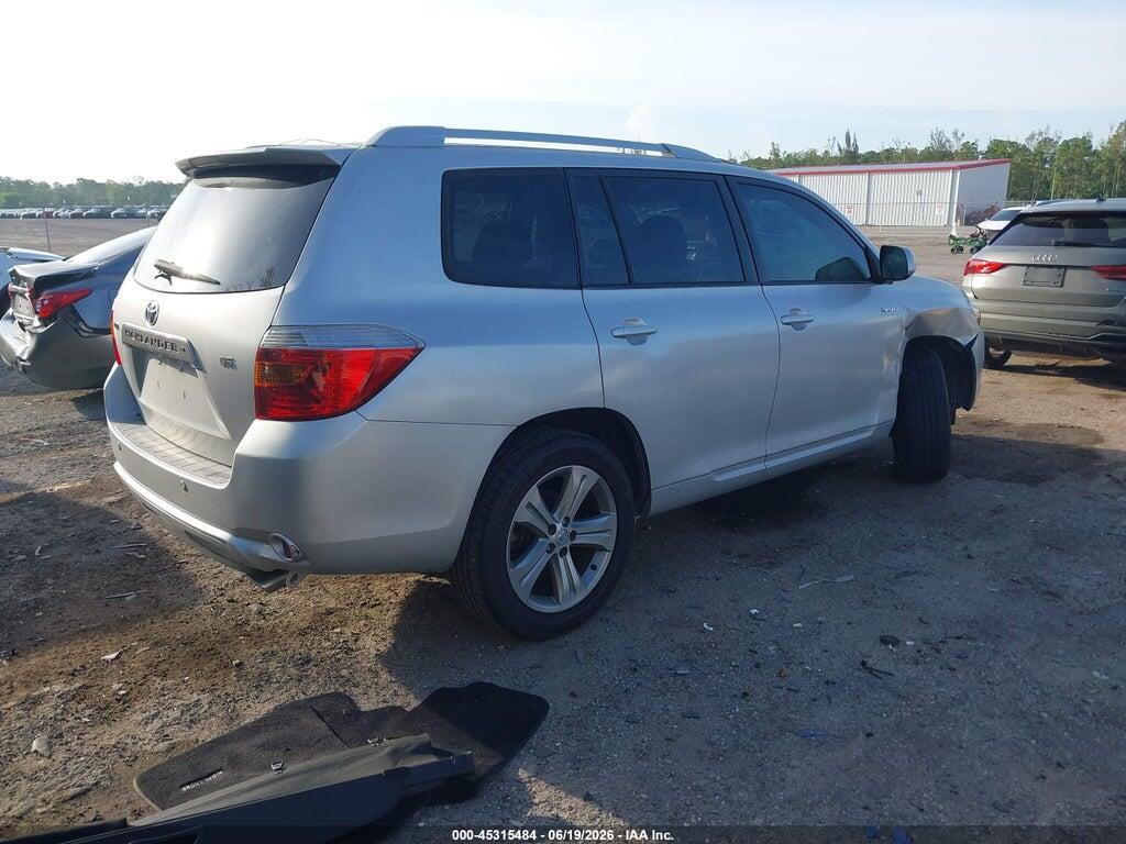 JTEDS43A882049773 2008 TOYOTA HIGHLANDER photo no. 4