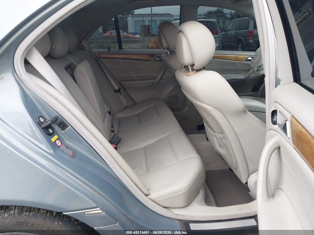 WDBRF52J57A925238 2007 MERCEDES-BENZ C 230 photo no. 8