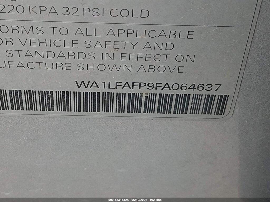 WA1LFAFP9FA064637 2015 AUDI Q5 photo no. 9