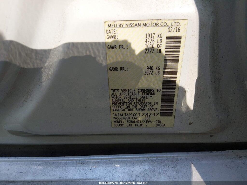 1N4AL3AP1GC178247 2016 NISSAN ALTIMA photo no. 9