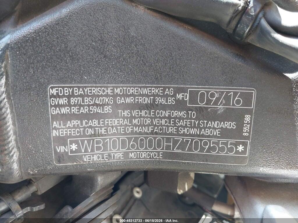 WB10D6000HZ709555 2017 BMW S 1000 photo no. 10