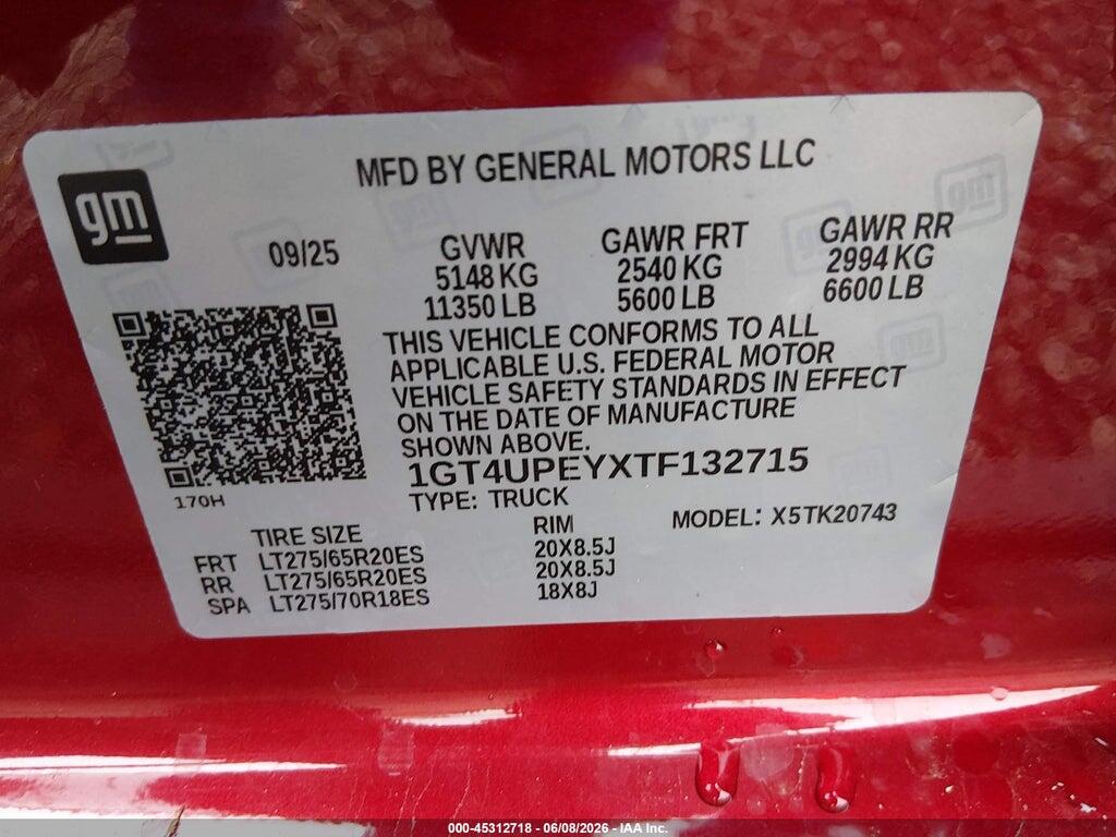 1GT4UPEYXTF132715 2026 GMC SIERRA 2500 HD photo no. 9