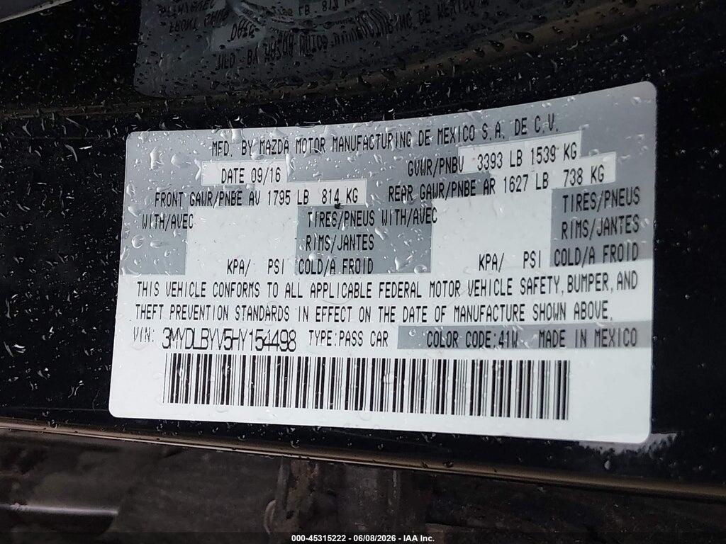 3MYDLBYV5HY154498 2017 TOYOTA YARIS IA photo no. 9