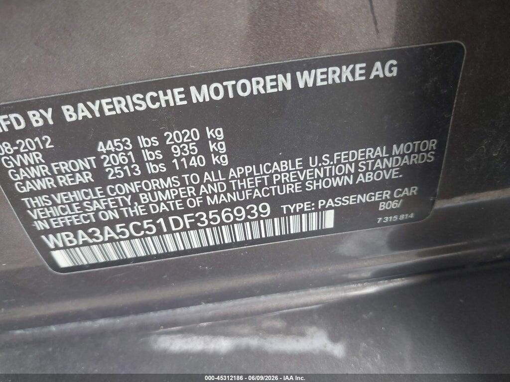 WBA3A5C51DF356939 2013 BMW 328I photo no. 9