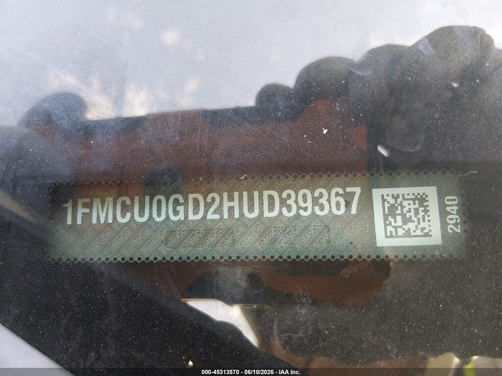 1FMCU0GD2HUD39367 2017 FORD ESCAPE photo no. 9