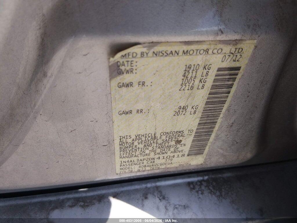1N4AL3AP2DN410418 2013 NISSAN ALTIMA photo no. 9