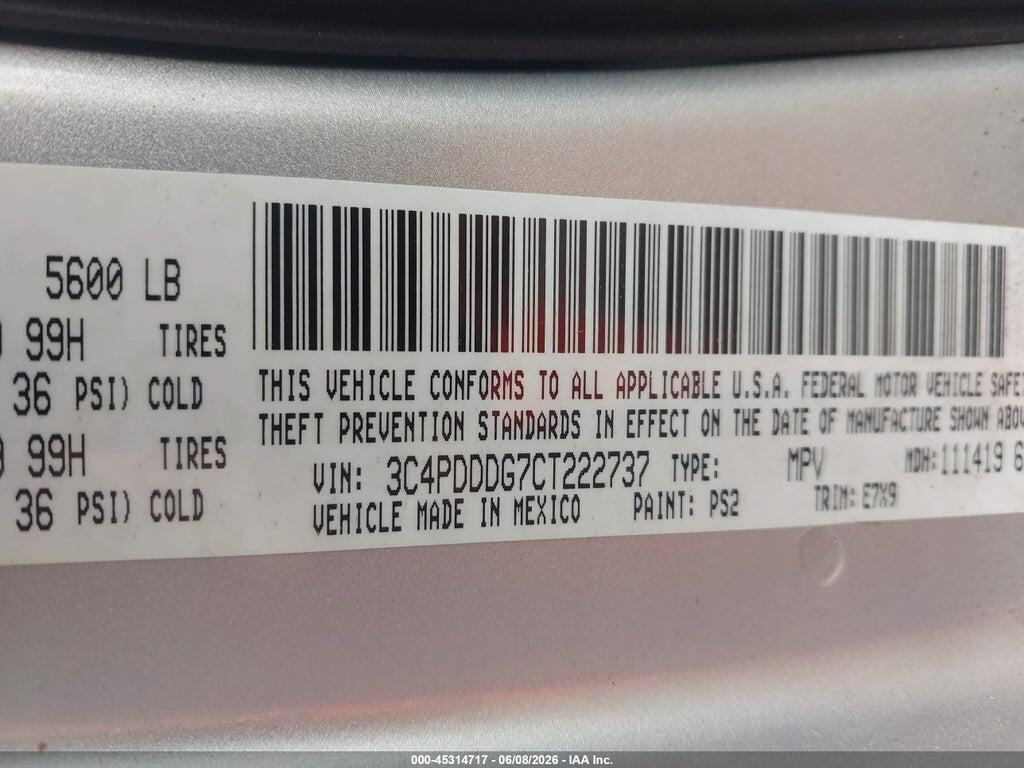 3C4PDDDG7CT222737 2012 DODGE JOURNEY photo no. 9