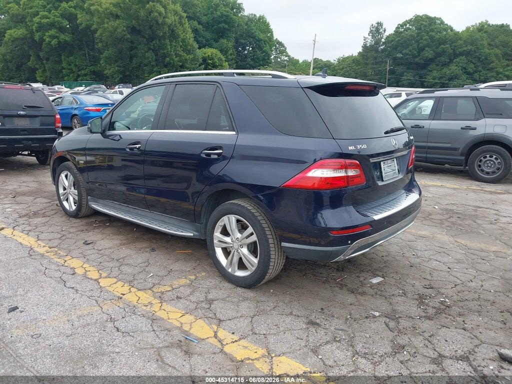 4JGDA5HBXCA024477 2012 MERCEDES-BENZ ML 350 photo no. 3