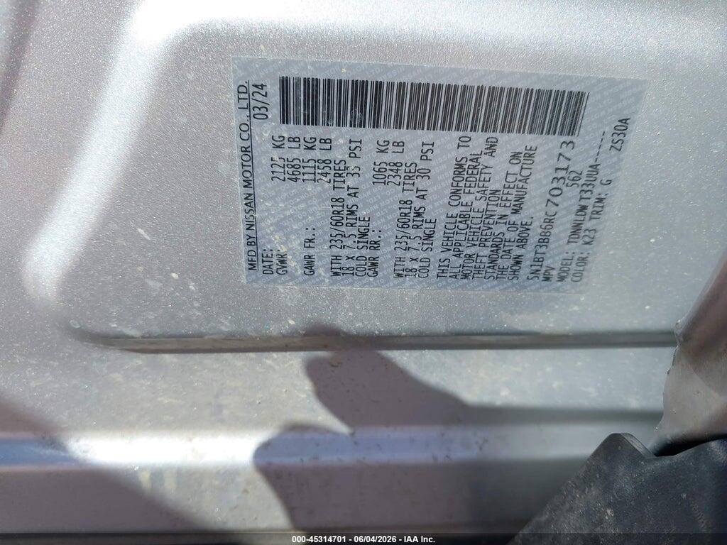 5N1BT3BB6RC703173 2024 NISSAN ROGUE photo no. 9