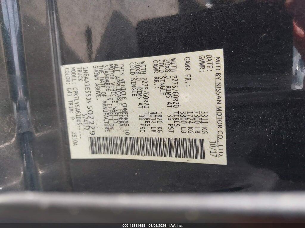 1N6AA1E55JN507229 2018 NISSAN TITAN photo no. 9