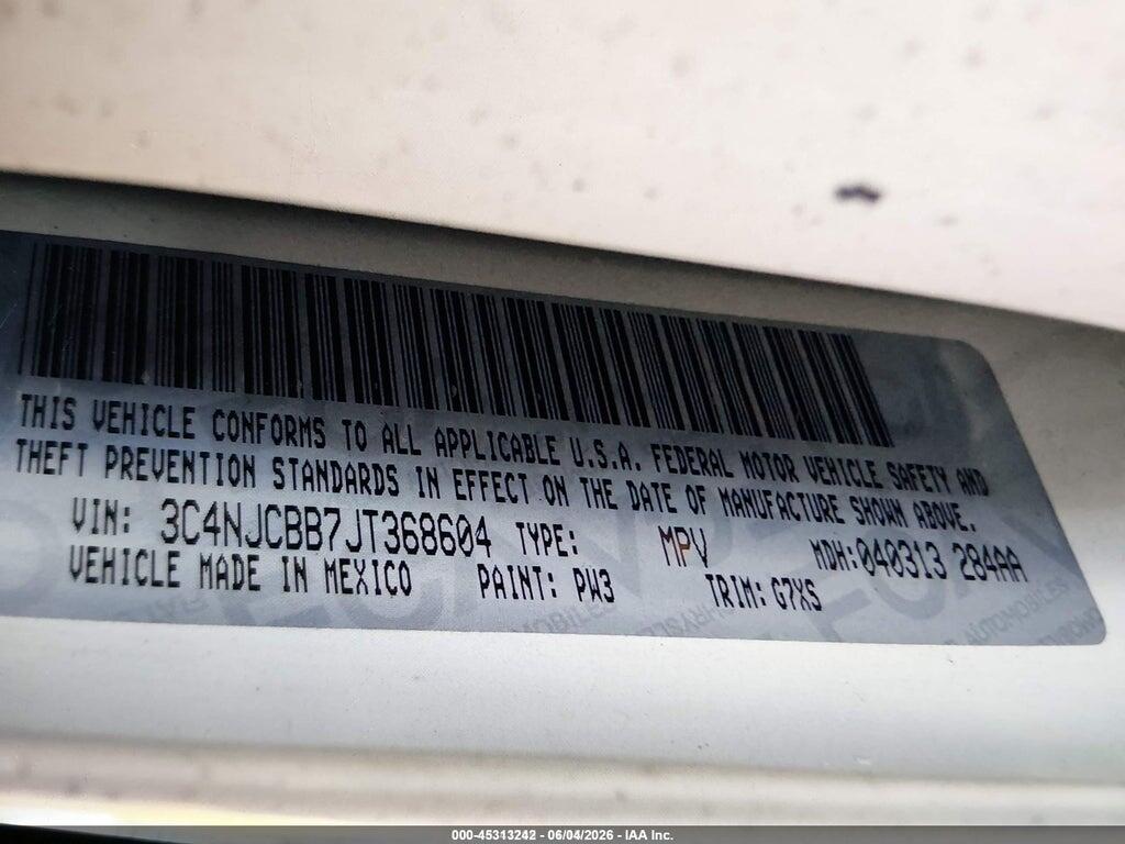 3C4NJCBB7JT368604 2018 JEEP COMPASS photo no. 9