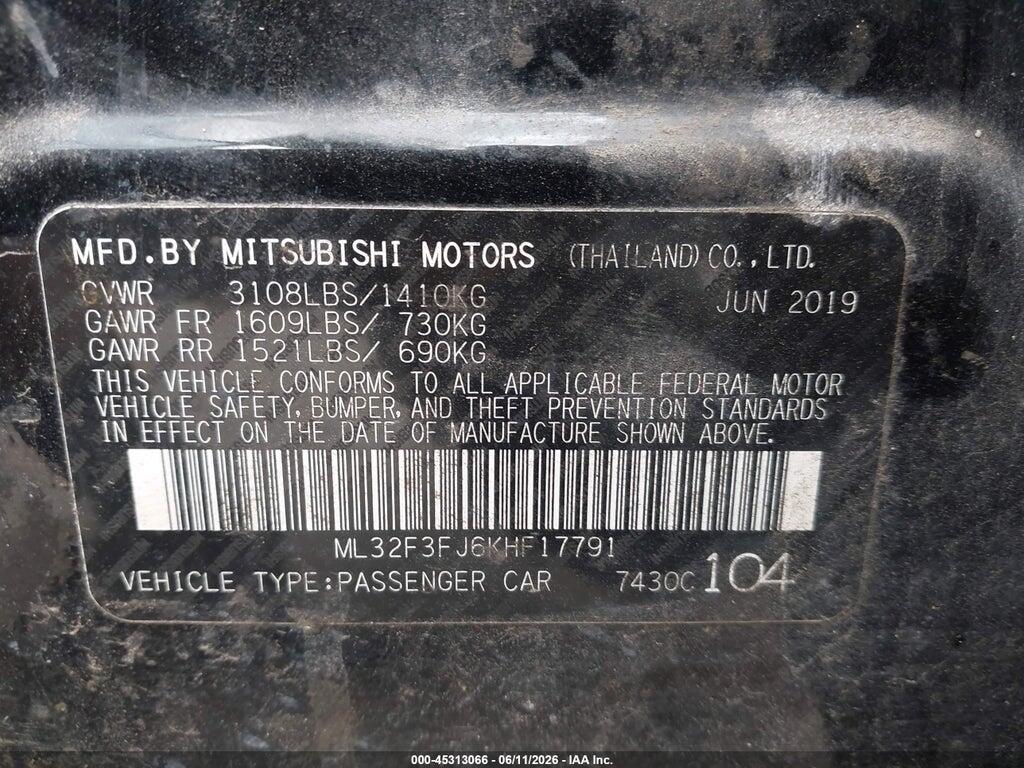 ML32F3FJ6KHF17791 2019 MITSUBISHI MIRAGE G4 photo no. 7