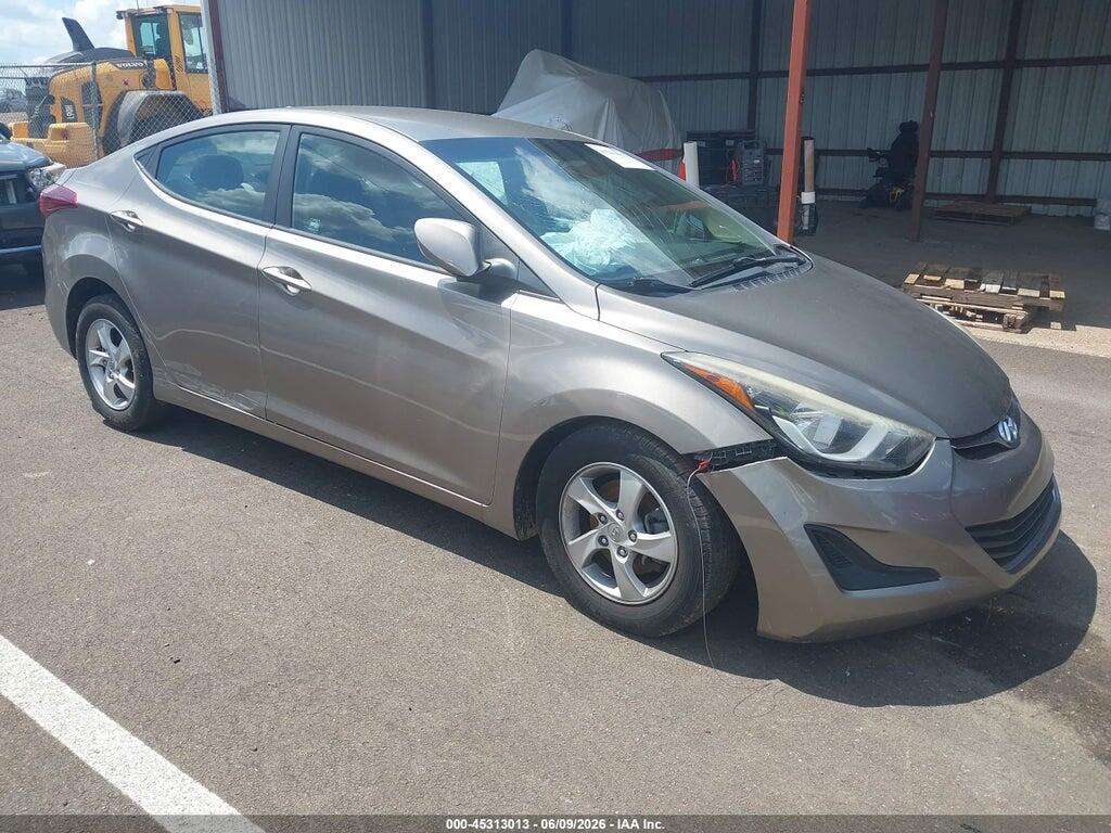 5NPDH4AE7EH538295 2014 HYUNDAI ELANTRA photo no. 1