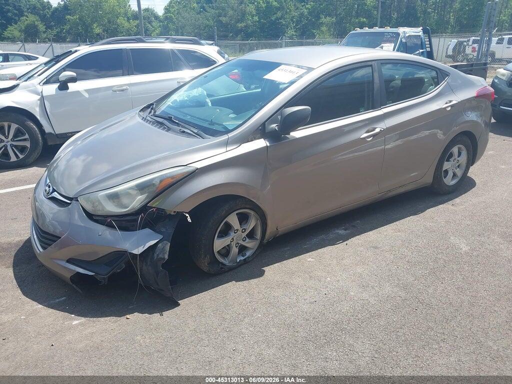 5NPDH4AE7EH538295 2014 HYUNDAI ELANTRA photo no. 2