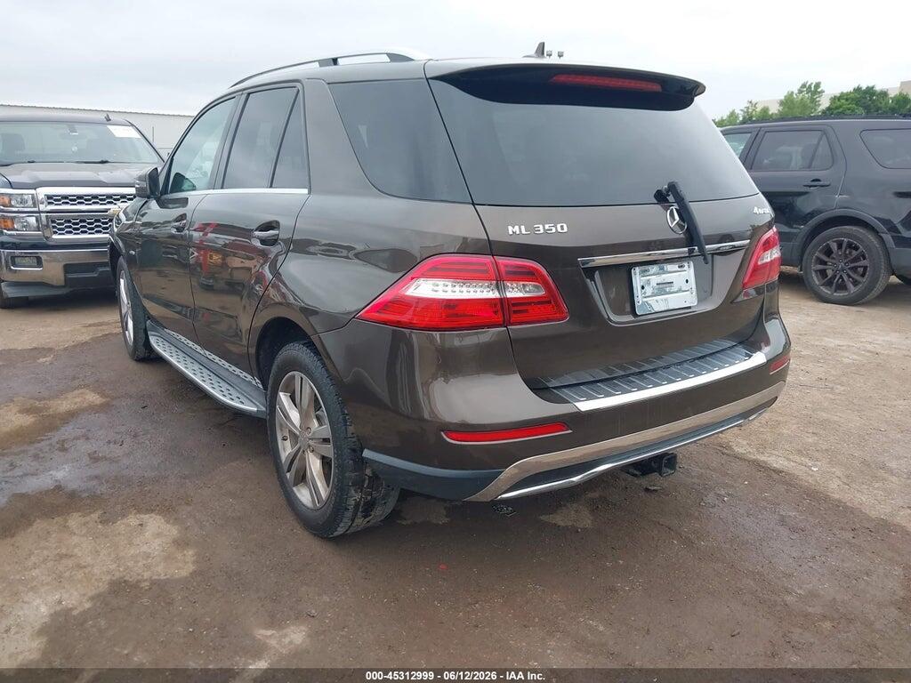 4JGDA5HB8CA018693 2012 MERCEDES-BENZ ML 350 photo no. 3