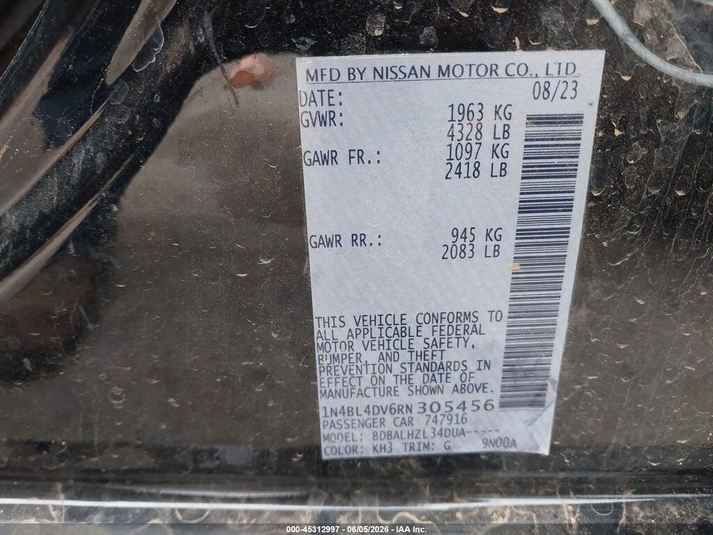 1N4BL4DV6RN305456 2024 NISSAN ALTIMA photo no. 9