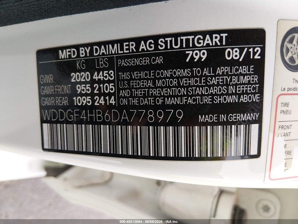 WDDGF4HB6DA778979 2013 MERCEDES-BENZ C 250 photo no. 9