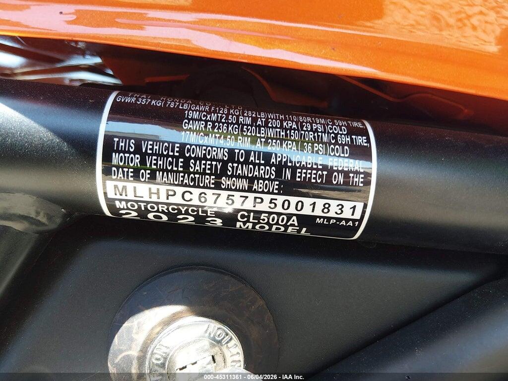 MLHPC6757P5001831 2023 HONDA CL500 photo no. 10