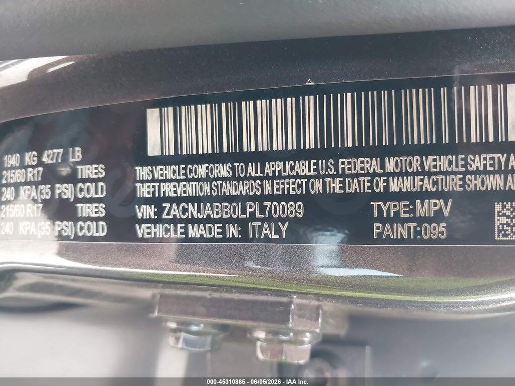 ZACNJABB0LPL70089 2020 JEEP RENEGADE photo no. 9