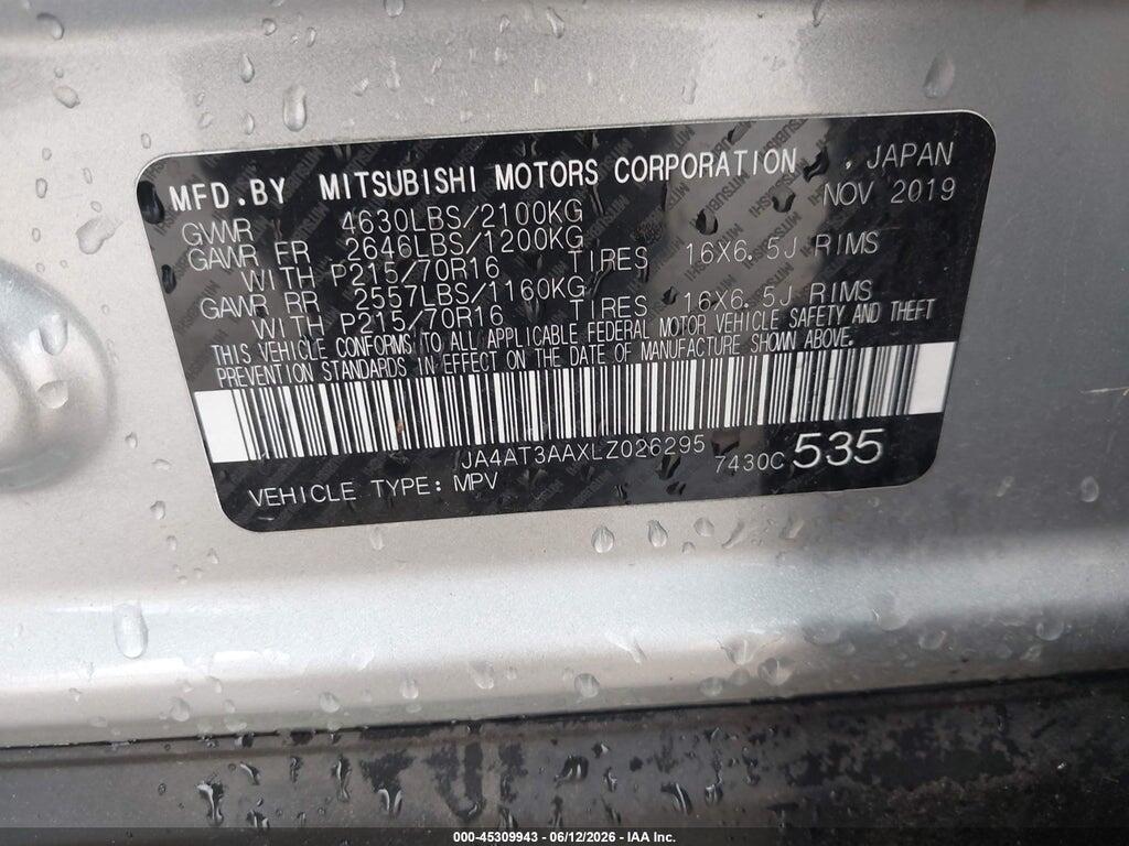 JA4AT3AAXLZ026295 2020 MITSUBISHI ECLIPSE CROSS photo no. 9
