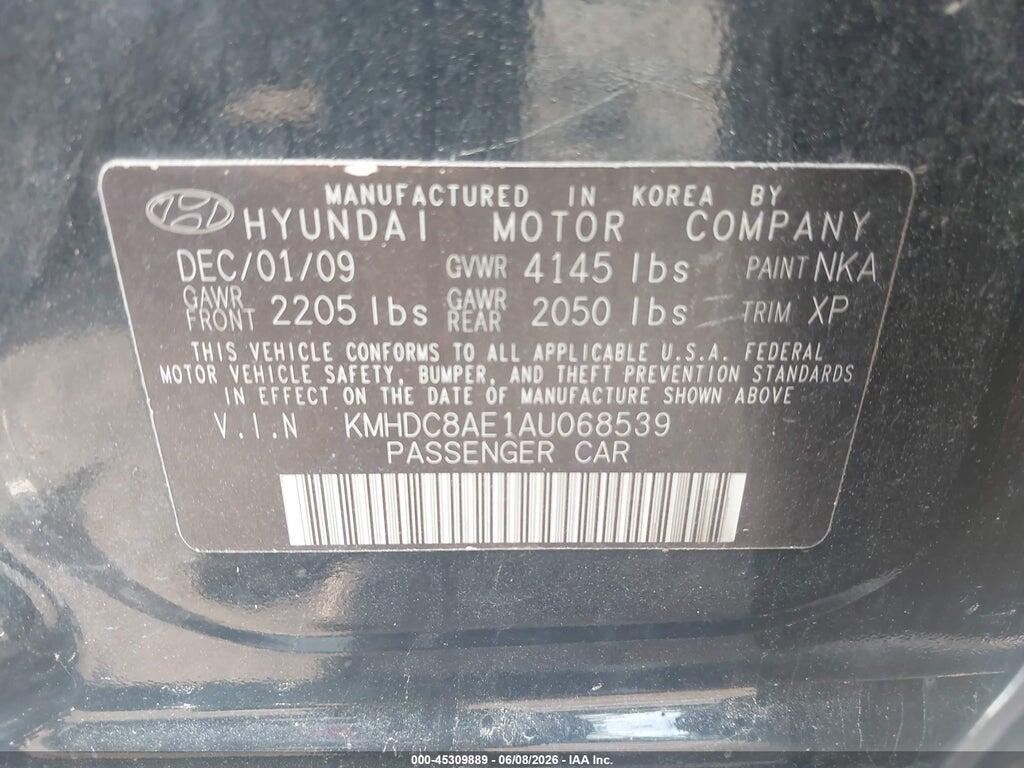 KMHDC8AE1AU068539 2010 HYUNDAI ELANTRA TOURING photo no. 9