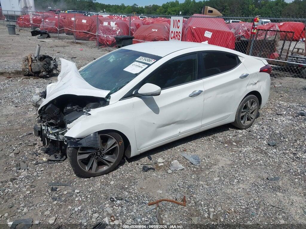5NPDH4AE9EH525161 2014 HYUNDAI ELANTRA photo no. 2