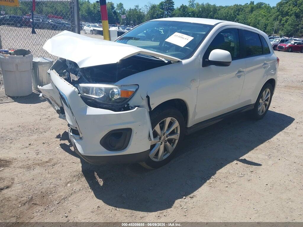 4A4AR3AUXFE034450 2015 MITSUBISHI OUTLANDER SPORT photo no. 2