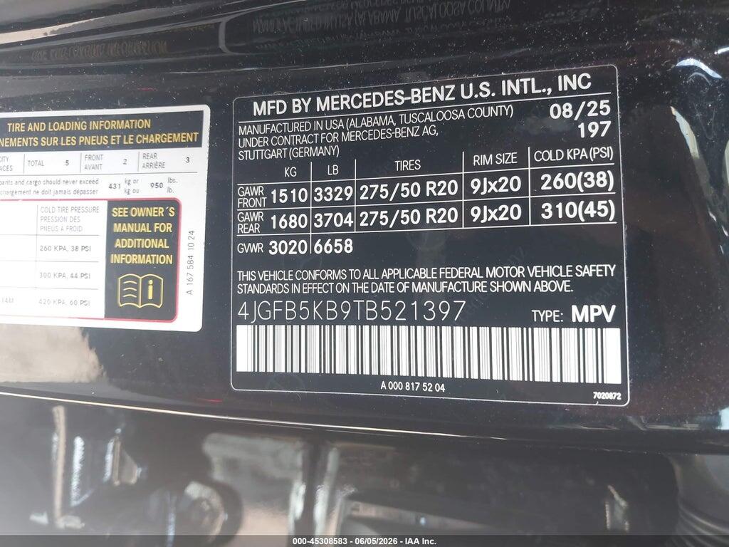 4JGFB5KB9TB521397 2026 MERCEDES-BENZ GLE 450 photo no. 9