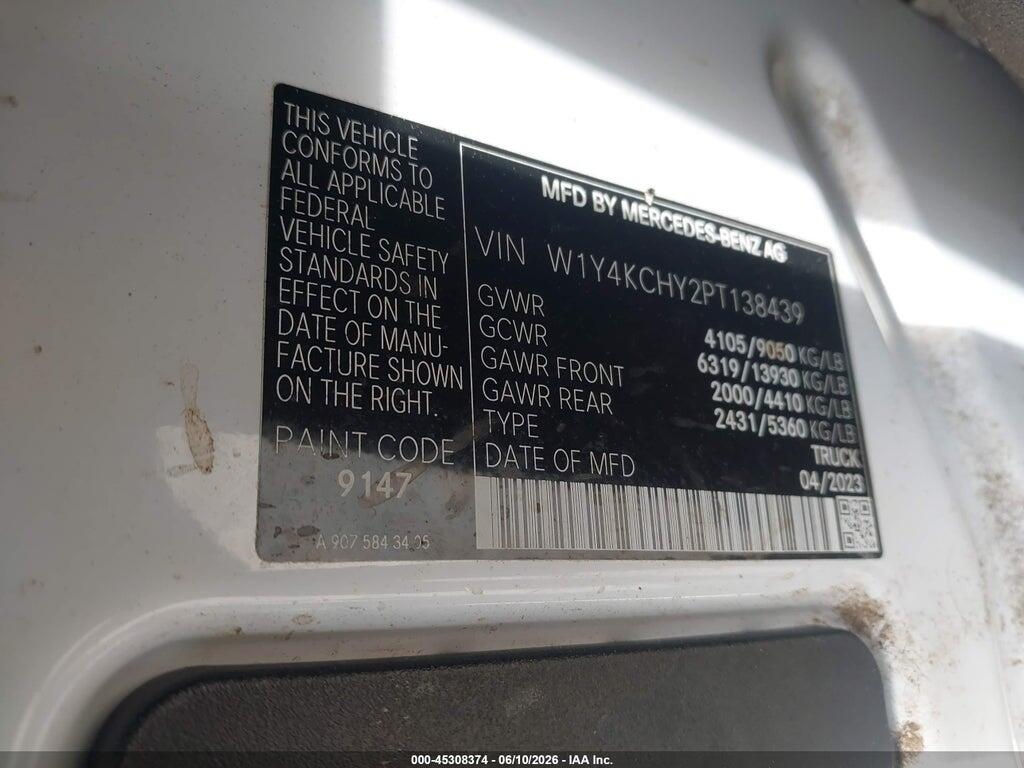 W1Y4KCHY2PT138439 2023 MERCEDES-BENZ SPRINTER 2500 photo no. 9