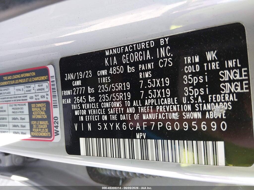 5XYK6CAF7PG095690 2023 KIA SPORTAGE photo no. 9