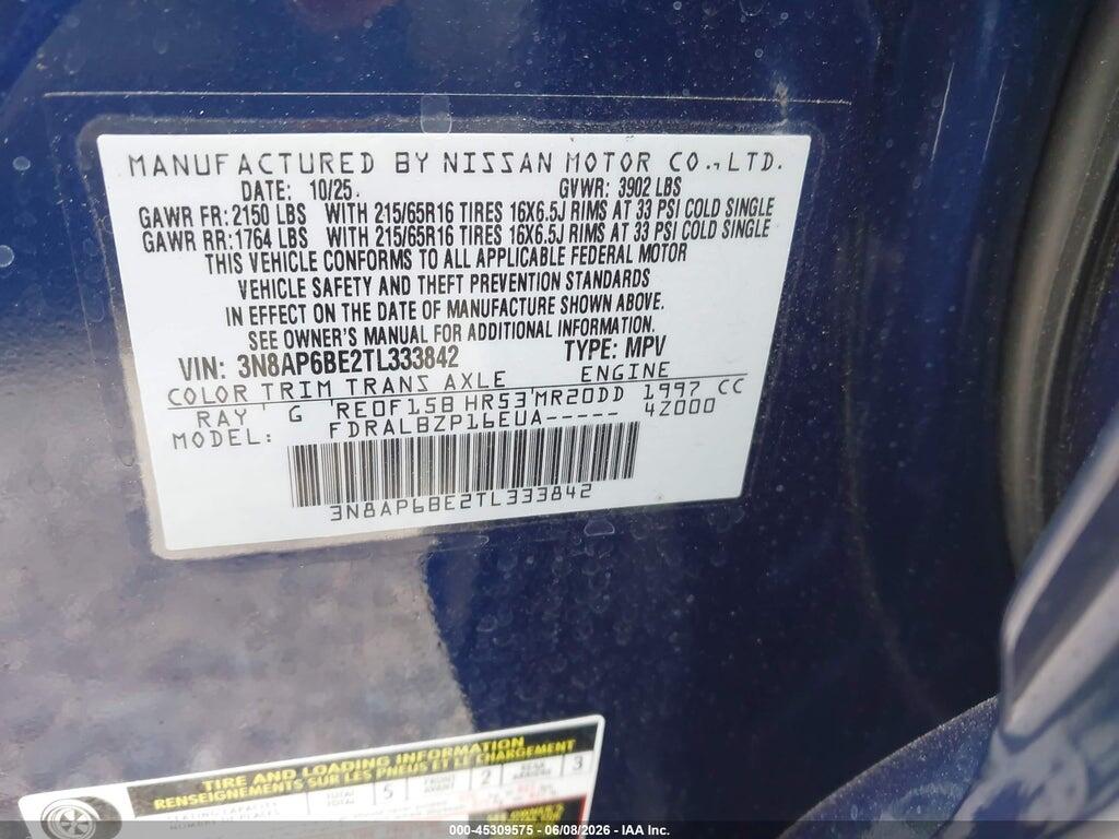 3N8AP6BE2TL333842 2026 NISSAN KICKS photo no. 9