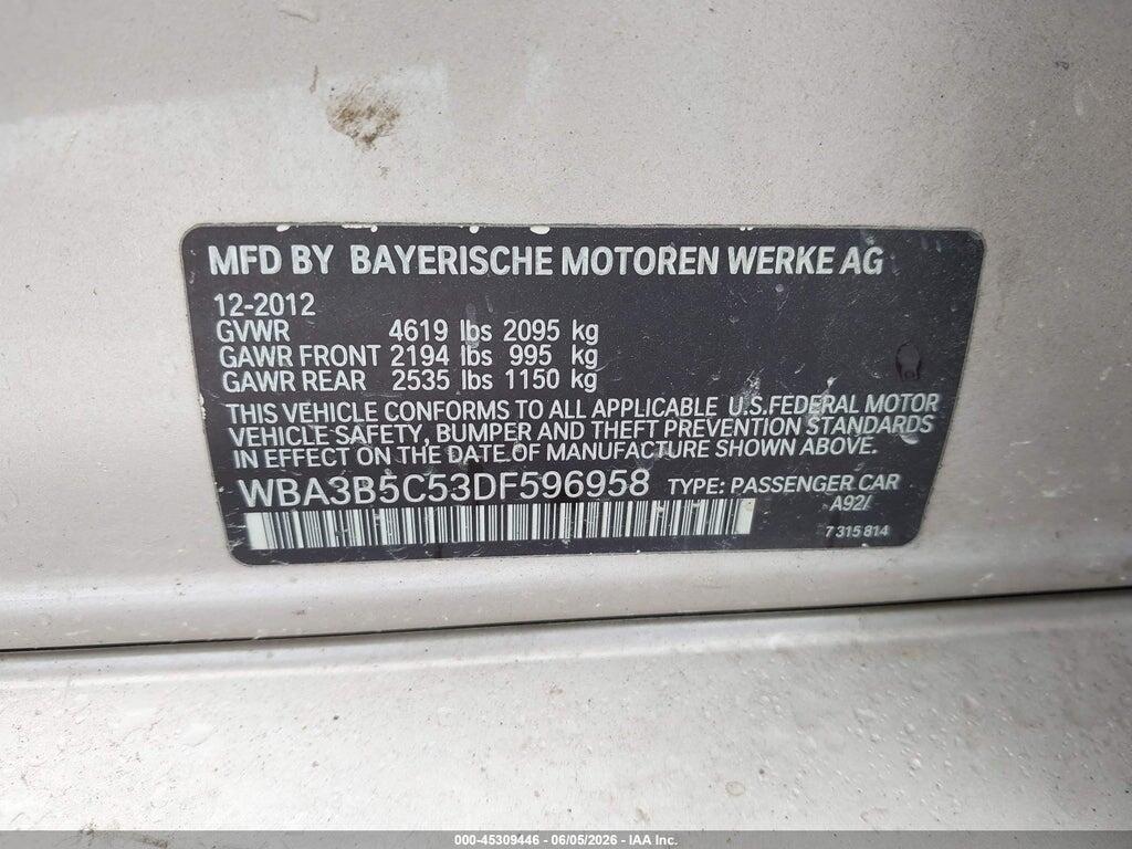 WBA3B5C53DF596958 2013 BMW 328I photo no. 9