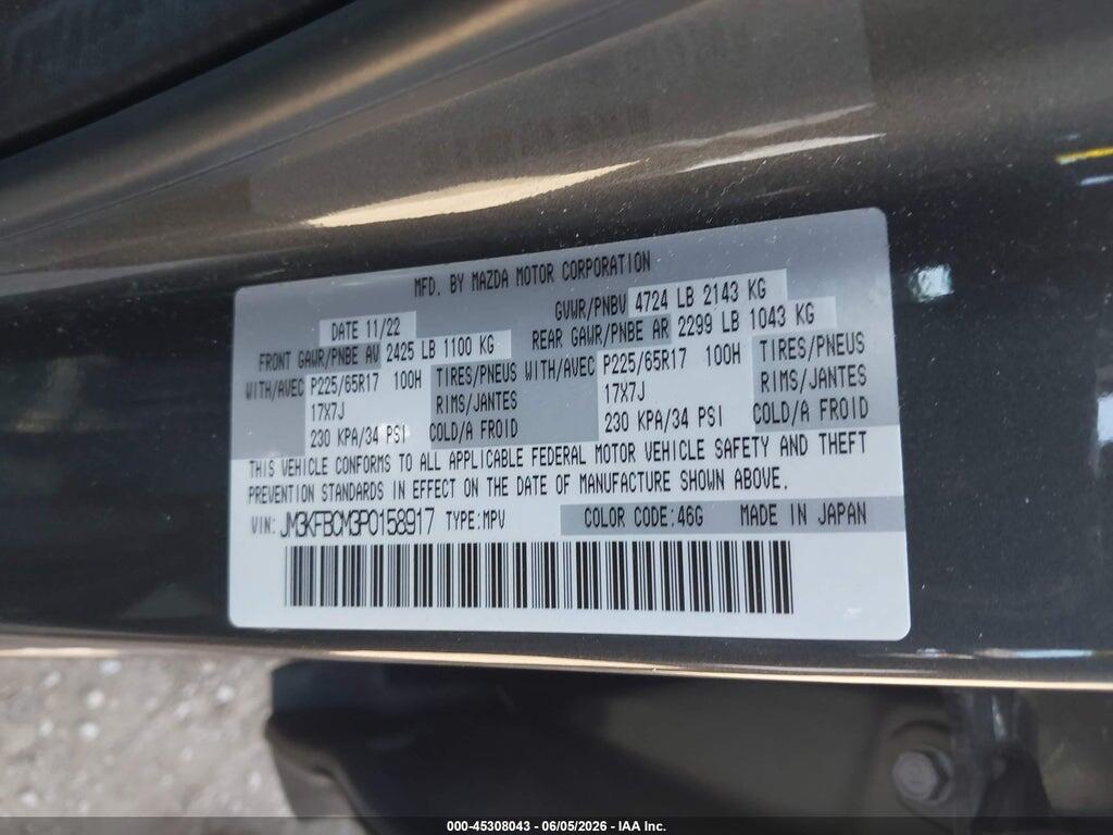 JM3KFBCM3P0158917 2023 MAZDA CX-5 photo no. 9