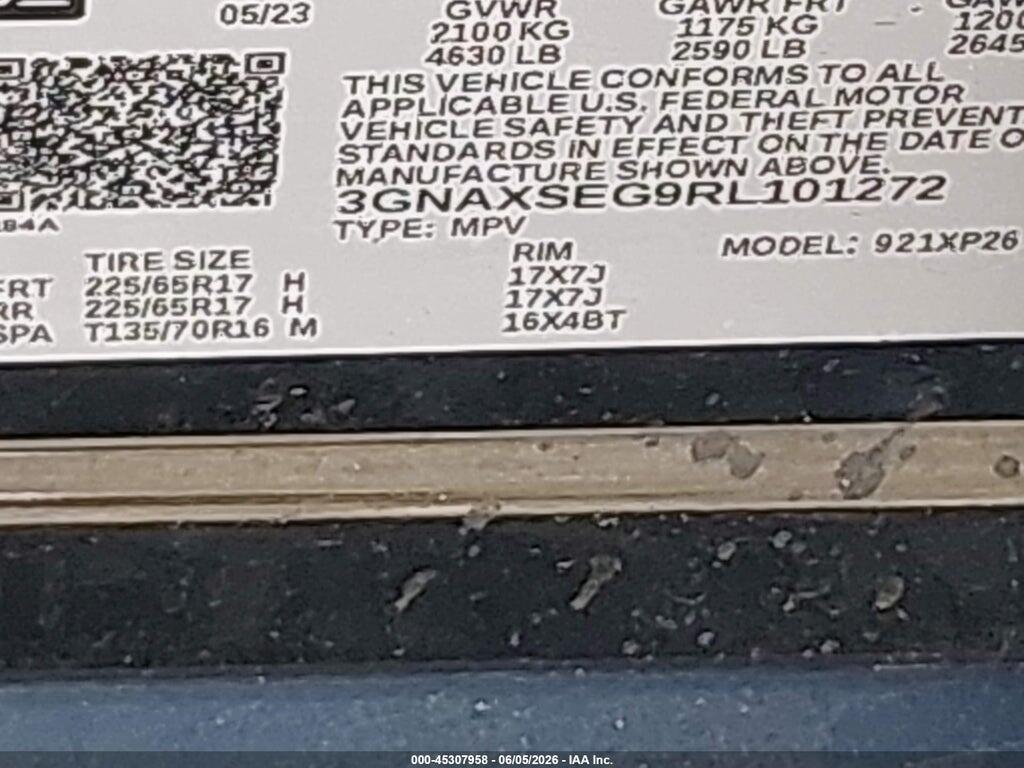 3GNAXSEG9RL101272 2024 CHEVROLET EQUINOX photo no. 9