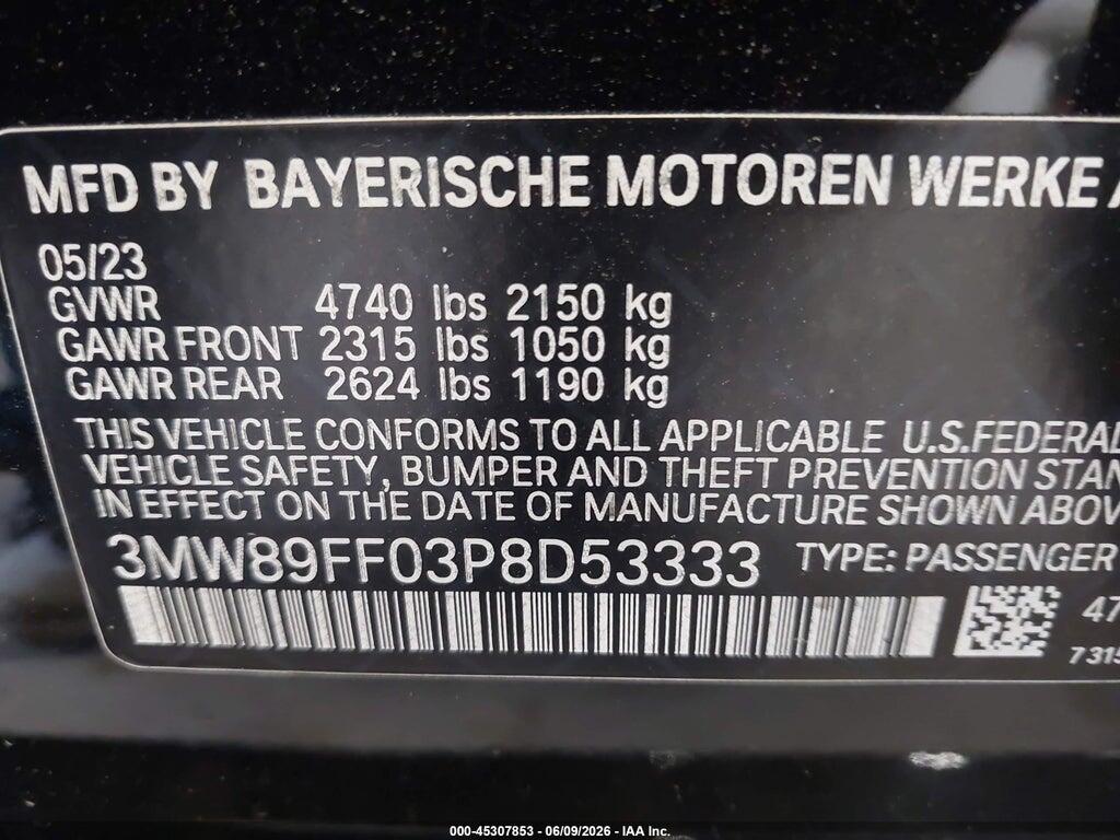 3MW89FF03P8D53333 2023 BMW 330I photo no. 9