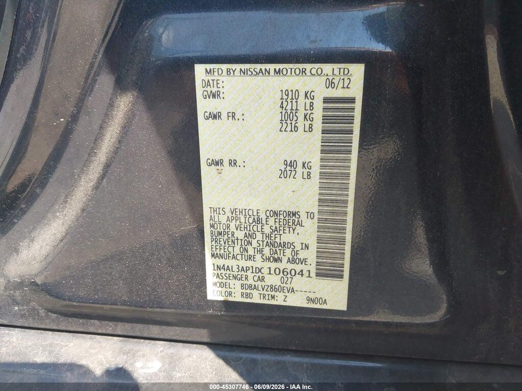 1N4AL3AP1DC106041 2013 NISSAN ALTIMA photo no. 9