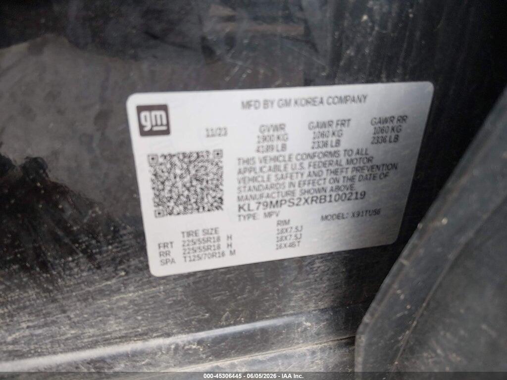 KL79MPS2XRB100219 2024 CHEVROLET TRAILBLAZER photo no. 9