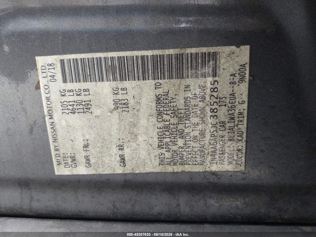 1N4AA6AP5JC385285 2018 NISSAN MAXIMA photo no. 9