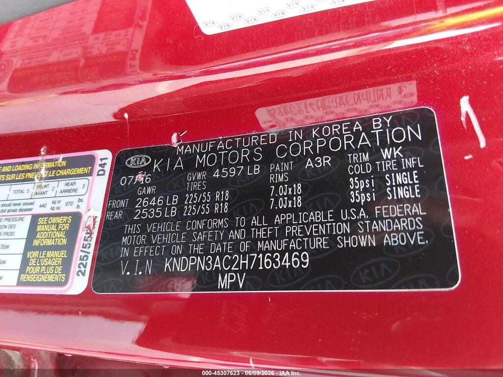 KNDPN3AC2H7163469 2017 KIA SPORTAGE photo no. 9