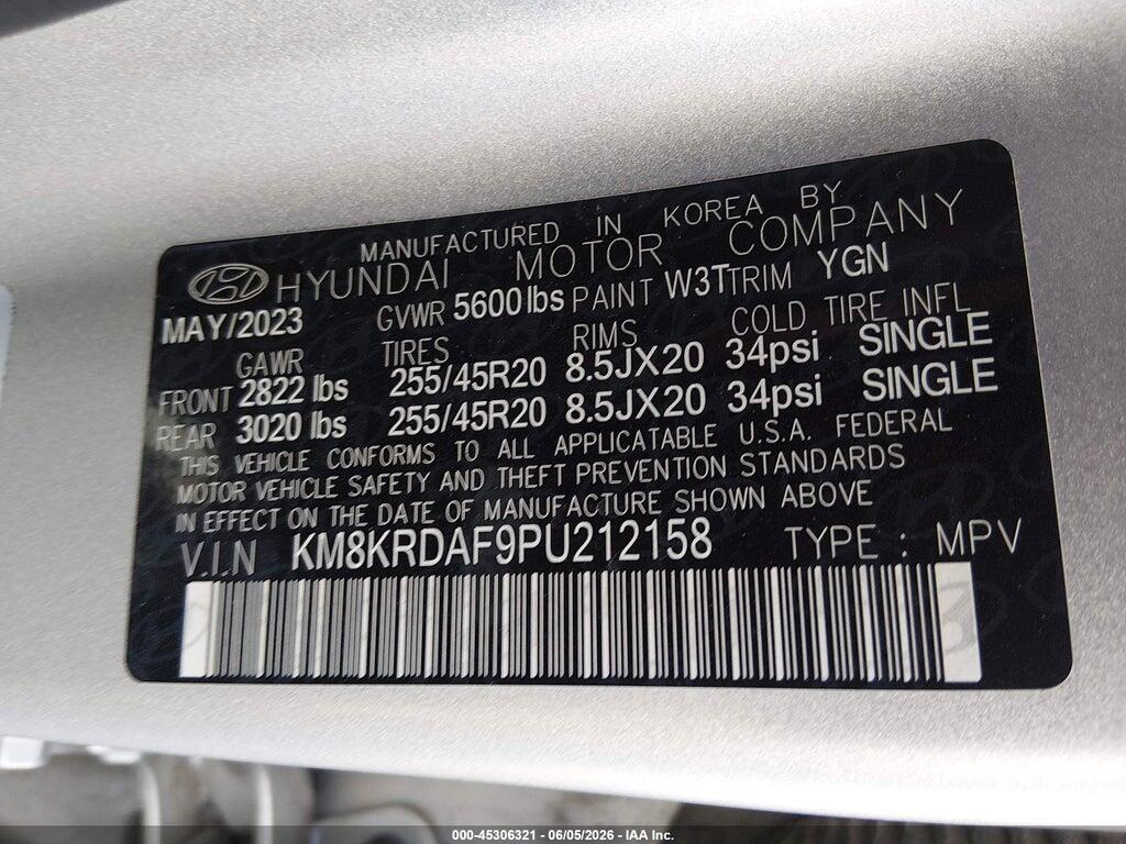 KM8KRDAF9PU212158 2023 HYUNDAI IONIQ 5 photo no. 9