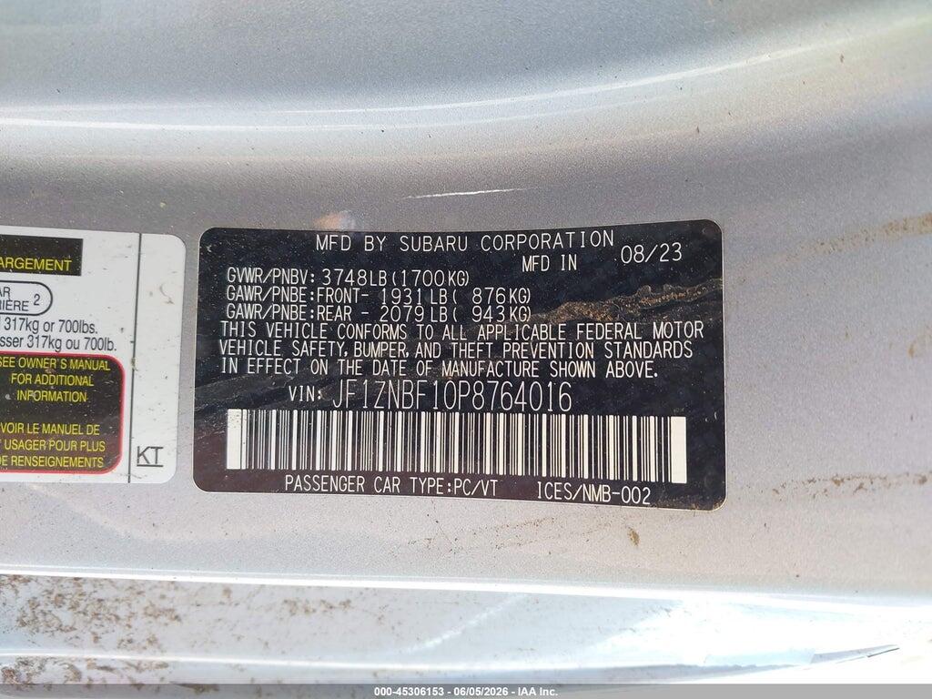 JF1ZNBF10P8764016 2023 TOYOTA GR86 photo no. 9