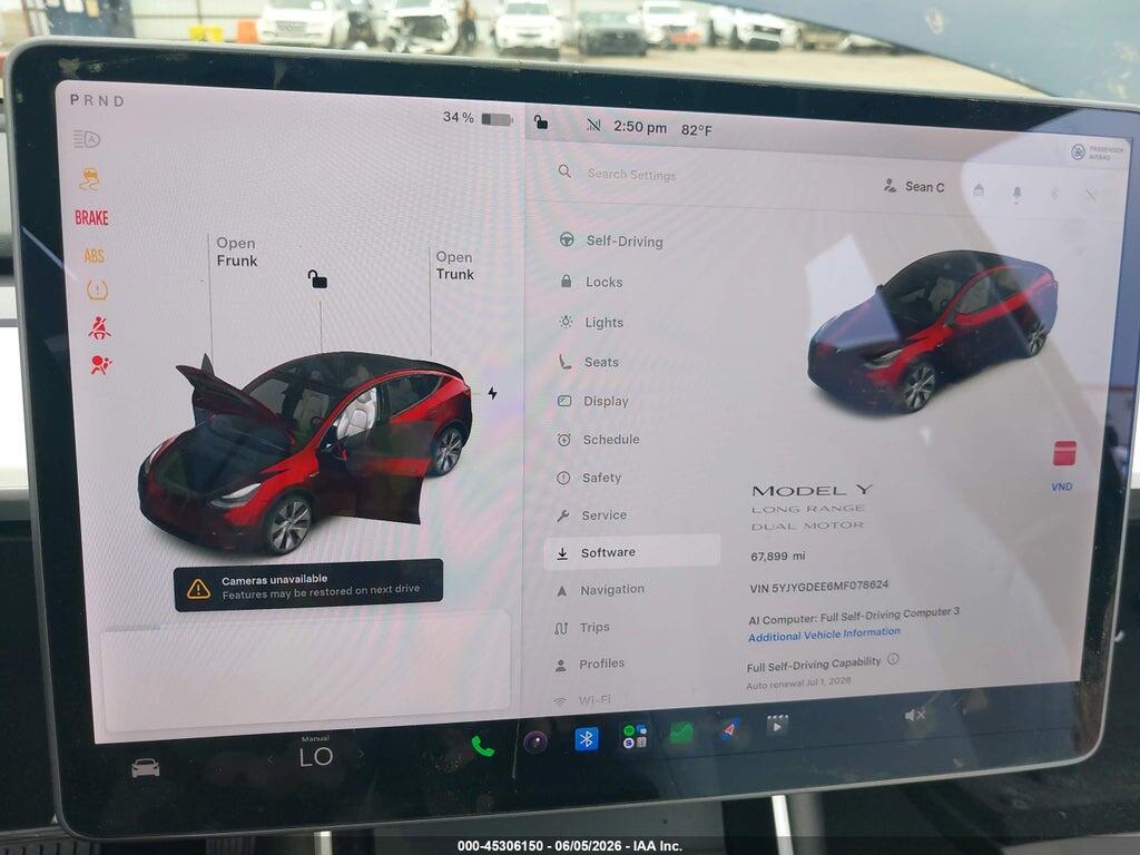 5YJYGDEE6MF078624 2021 TESLA MODEL Y photo no. 7