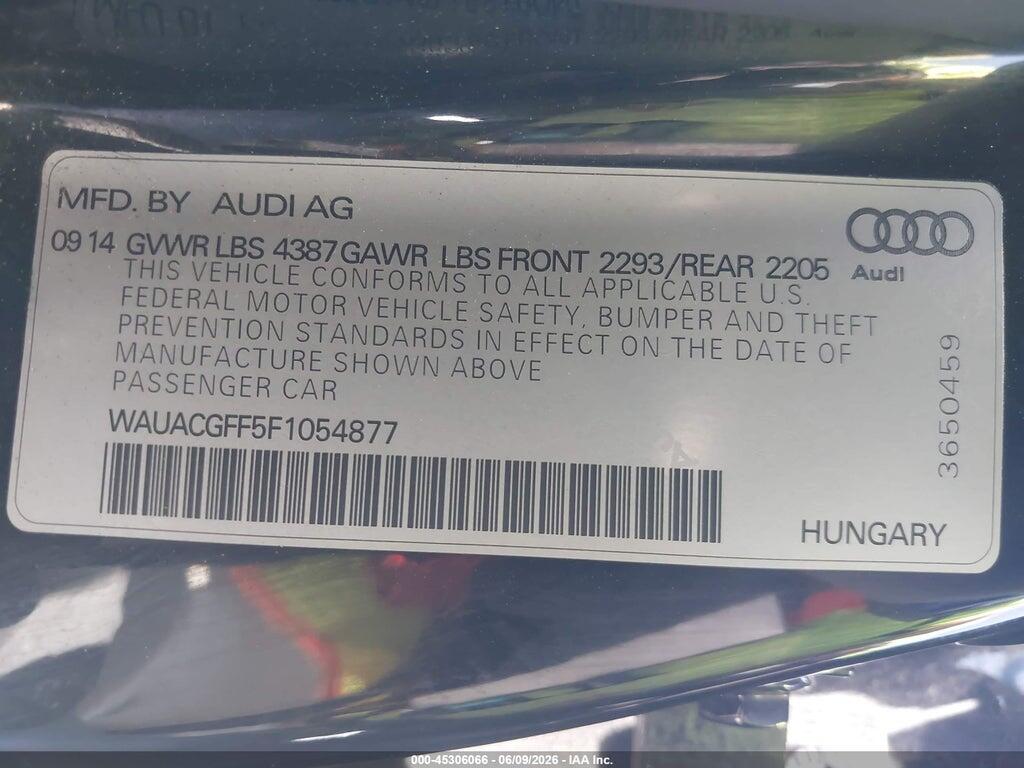 WAUACGFF5F1054877 2015 AUDI A3 photo no. 9