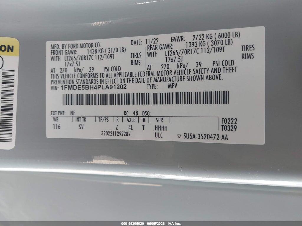 1FMDE5BH4PLA91202 2023 FORD BRONCO photo no. 9