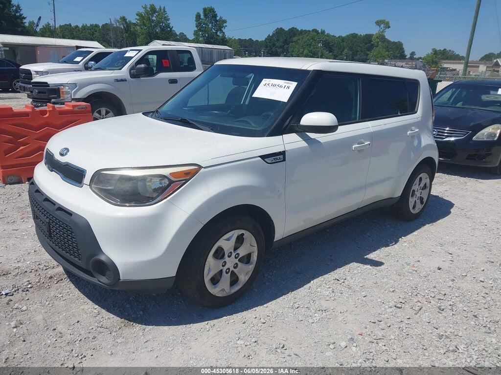 KNDJN2A20F7225245 2015 KIA SOUL photo no. 2