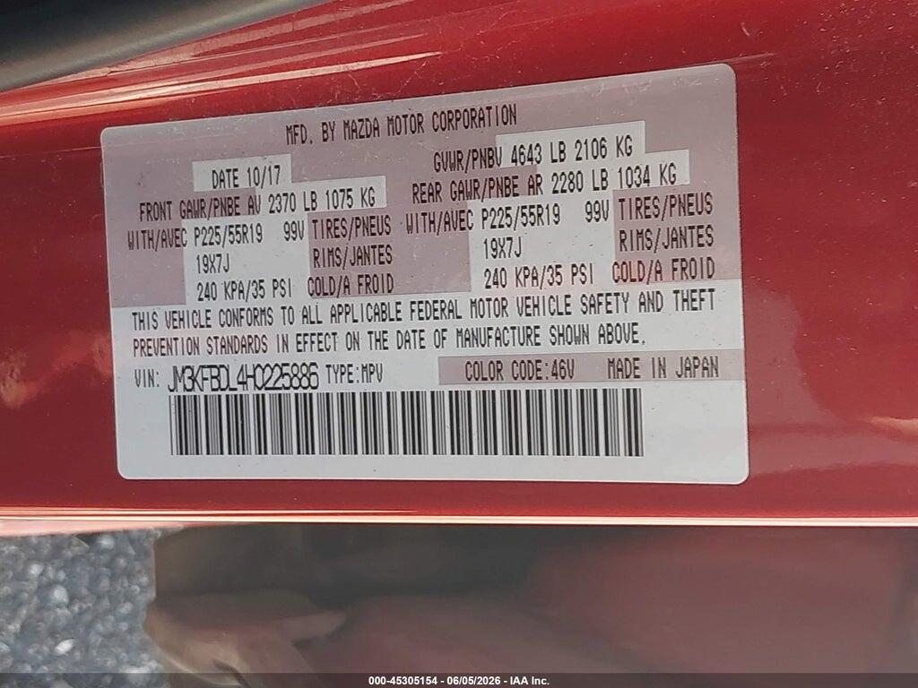 JM3KFBDL4H0225886 2017 MAZDA CX-5 photo no. 9