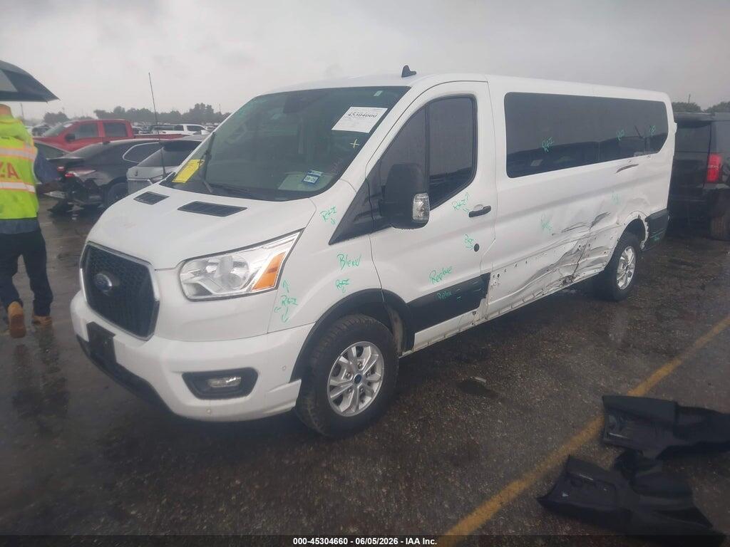 1FBAX2YG3MKA23655 2021 FORD TRANSIT-350 PASSENGER VAN photo no. 2
