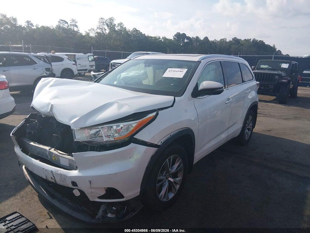 5TDDKRFH3GS349223 2016 TOYOTA HIGHLANDER photo no. 2